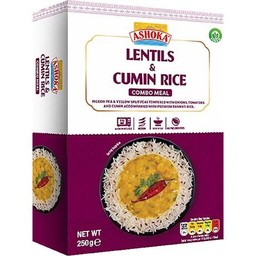 ASHOKA Instant Lentils & Cumin Rice 250g