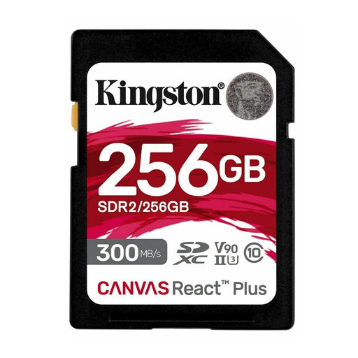 Kingston Technology 256GB Canvas React Plus SDHC UHS-II