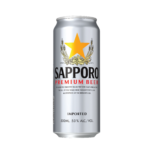 Sapporo Beer Can 500ml