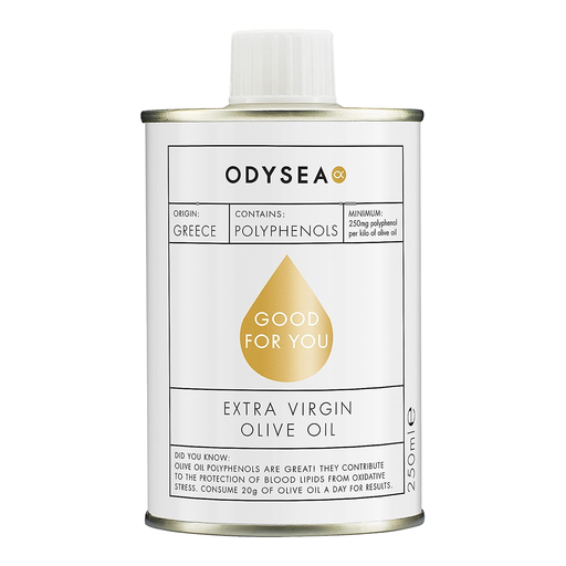 Bottle of ODYSEA High Polyphenols Extra Virgin Olive Oil