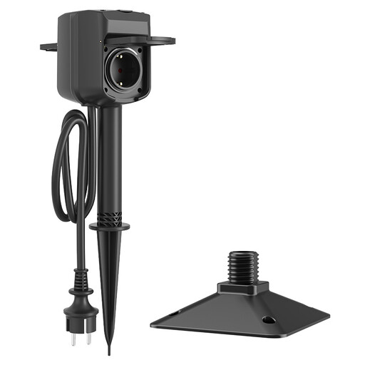 WOOX Outdoor 2-Way Wi-Fi Garden Socket with Ground Stake, IP44