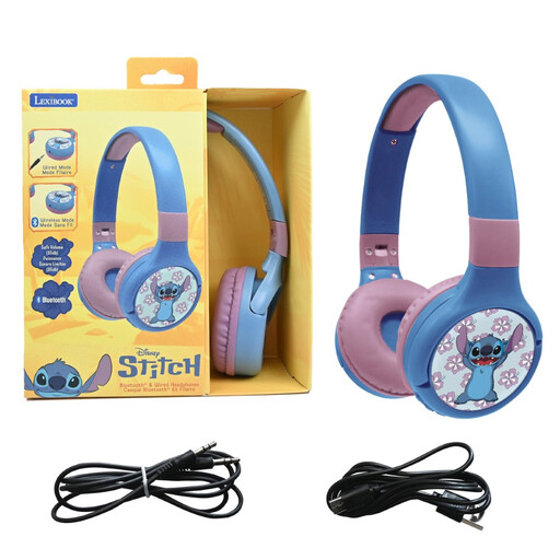 Lexibook Casque 2-en-1 Bluetooth et Filaire Stitch