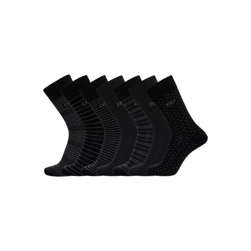 CR7 Socken im 7er-Pack in Schwarz