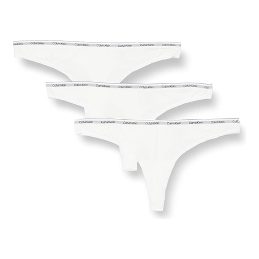 Calvin Klein 3-pack Strings - Icon Logo - White L