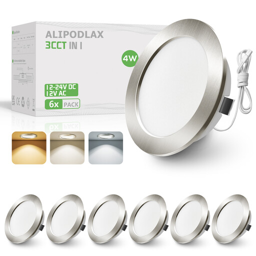 Spot LED Encastrable 12-24V 4W, Ultra-fin 14.5mm