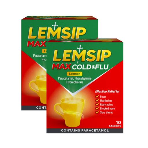 Lemsip Max Cold & Flu Relief Drink Lemon Flavour