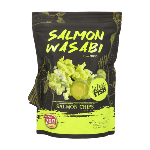 Zen Zen Salmon Wasabi Flavoured Salmon Chips 70 gr