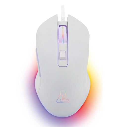 THE G-LAB KULT-HELIUM Wired Gaming Mouse - 6400 DPI, 6 Buttons - White