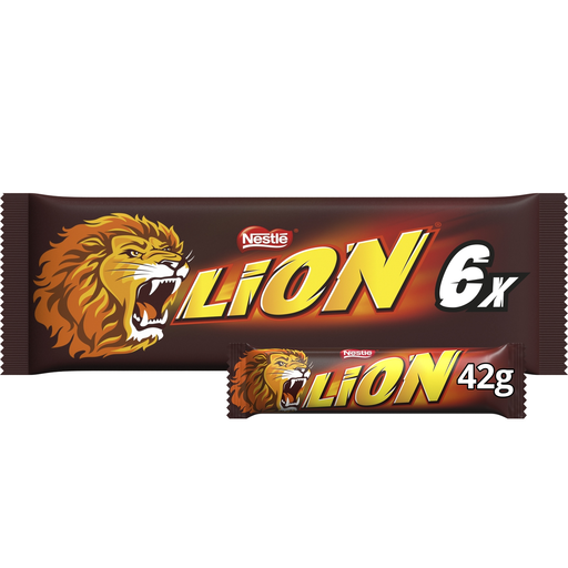 Lion 牛奶巧克力棒，6 根装，每根 42 g