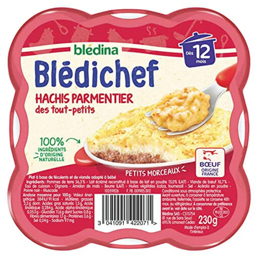 BLEDINA Blédichef Hachis Parmentier Dès 12 Mois 230g
