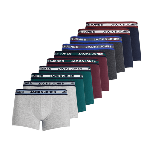 JACK&JONES ADDITIONALS JACSOLID TRUNKS 10 PACKS NOOS