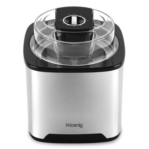 H.KOENIG SRB80 Ice Cream Maker 2L 12W Stainless Steel