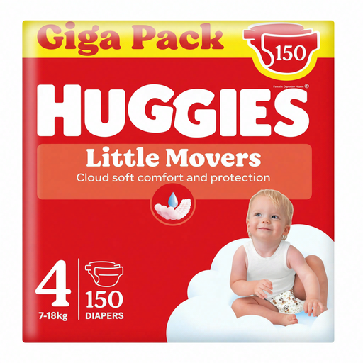Huggies Luiers, Maat 4, 150 stuks