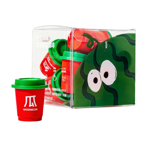 Office Fish Freeze-Dried Black Coffee with Watermelon Flavor