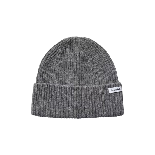 Resteröds Winter-Insulated Wool Beanie Classic Fit light grey marl