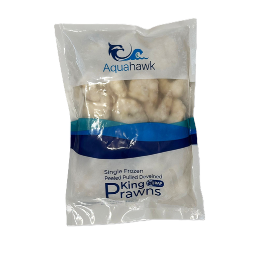 Aquahawk raw peeled and deveined Vannamei king prawns, 31/40, 350g net