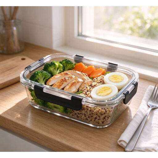 JORDAN&JUDY set of ten rectangular borosilicate glass containers