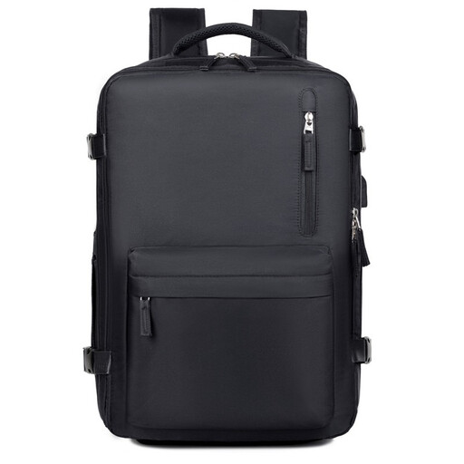 Expandable Business Travel Backpack, Water Resistant 15.6 Inch Laptop Rucksack with External USB Charging Port, Multi Pocket Casual Daypack for 