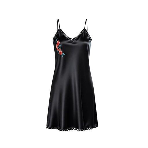 IZURIA Lace-Trim V-Neck Nightdress
