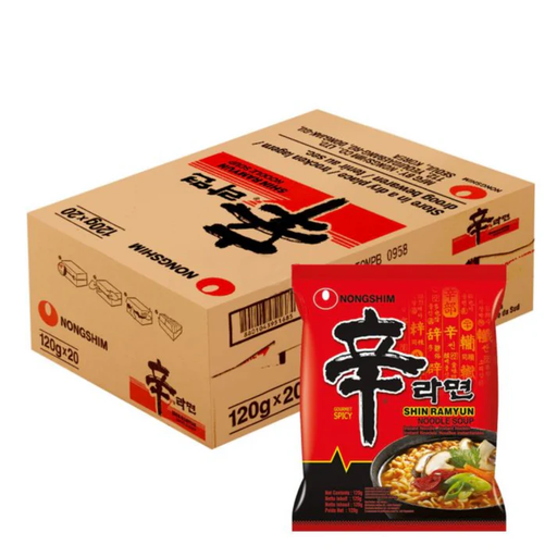 Nongshim Korean Shin Ramyun Instant Noodles 120 g*20 Bags per Box