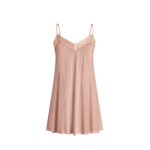 IZURIA V-Neck Pink Suspender Dress