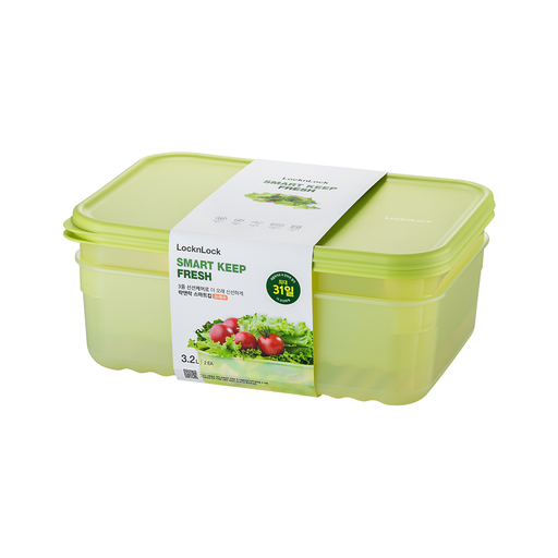 LocknLock Fresh Block Rectangle 3.2L 2 Piece