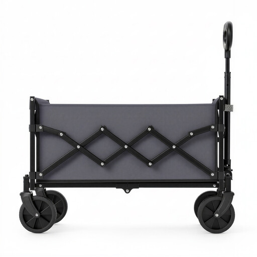 JOYFURNOS Festival Trolley on Wheels, 90 L Foldable Camping Cart