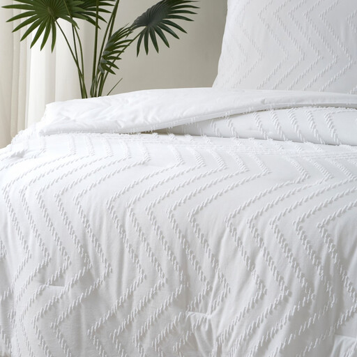 Meeallhome Comforter Set Zacht Warm Tufted