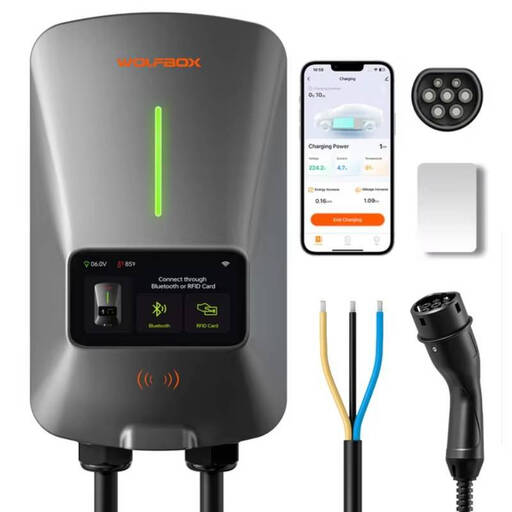WOLFBOX AC07 EV Charging Station Type 2 7KW 32A 1 Phase