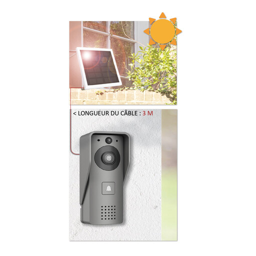 KYF Wireless Video Doorbell with Solar Panel