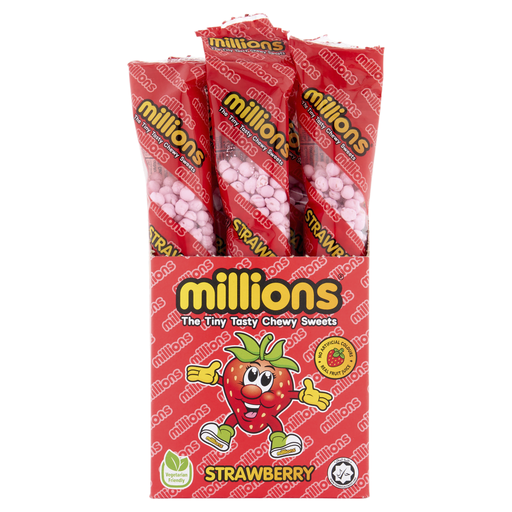 Millions Strawberry Sweets 55g x 12