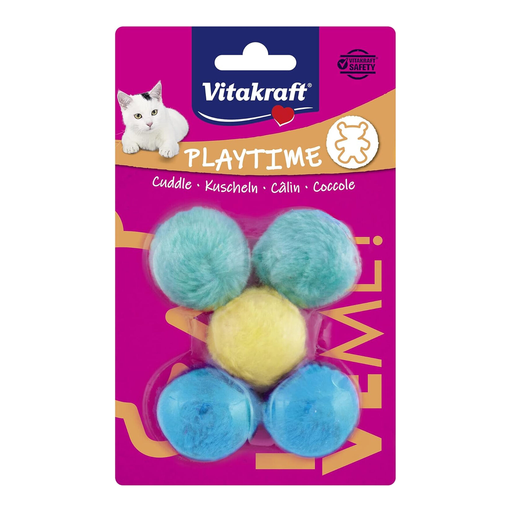 Vitakraft Plush Balls with Bells