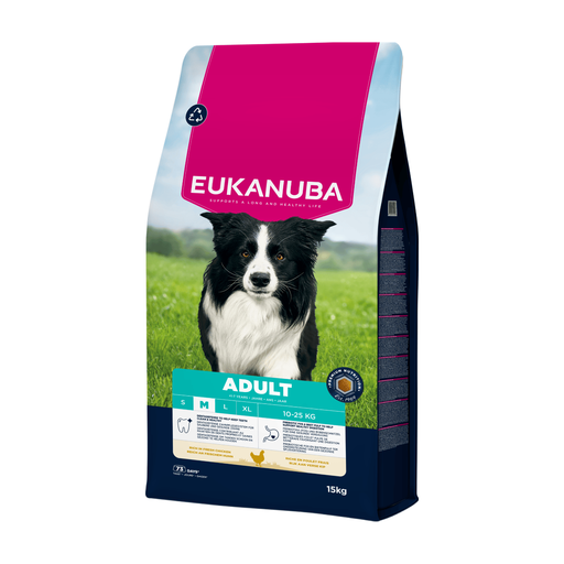 Eukanuba Life Care chien adulte taille moyenne poulet 15kg
