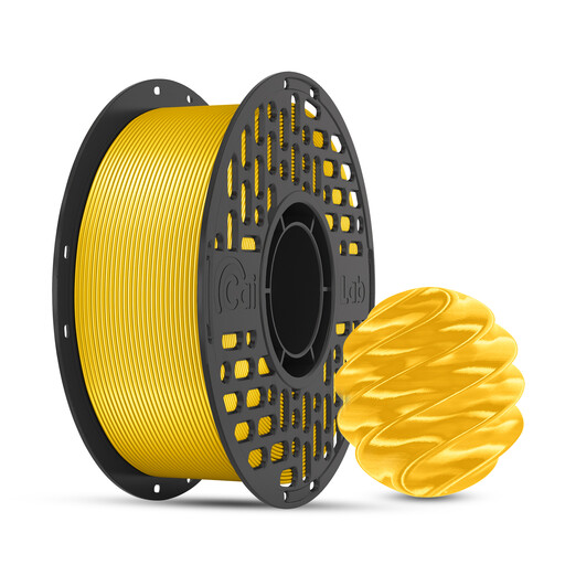 CAILAB PLA Silk 3D Printer Filament, Sunshine Gold