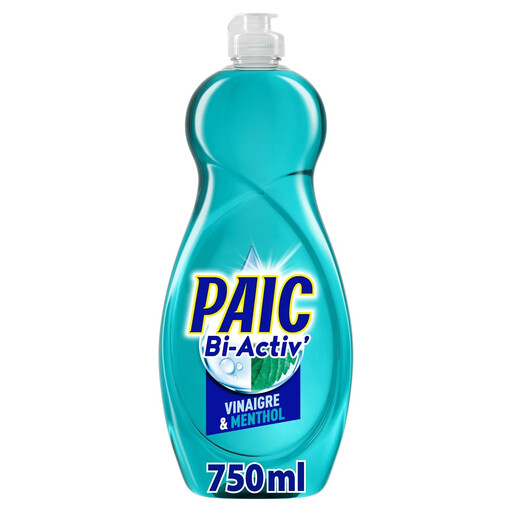 PAIC Bi-Activ Liquide Vaisselle Vinaigre & Menthe 750ml