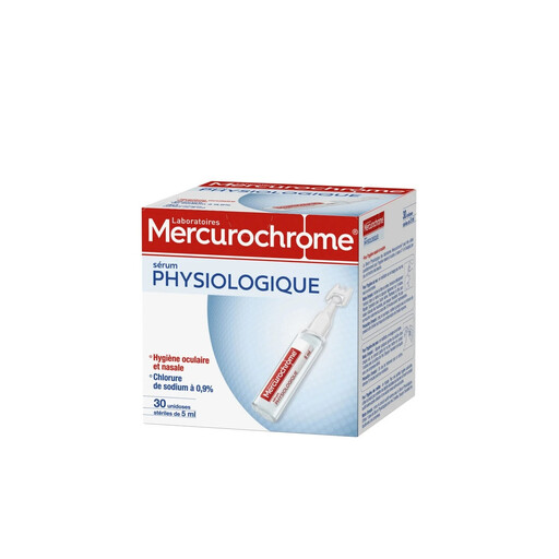 Solution Saline Normale Yeux & Nez MERCUROCHROME 5ml x30