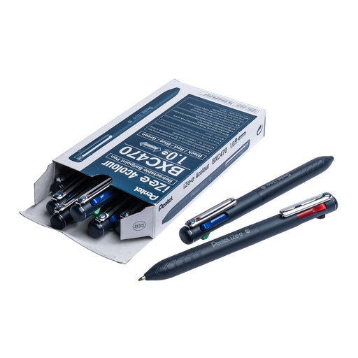 A pack of Pentel iZee 4 Colour Ballpoint Pens