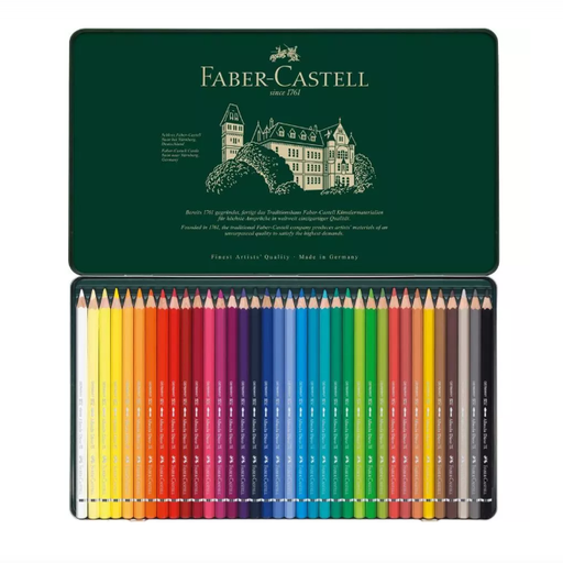 Faber-Castell Crayons de Couleur Aquarelle en Bo?te Métal 36 Pièces