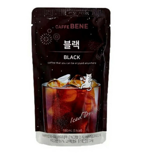 Caffe Bene Black Coffee Pouch, 190 ml