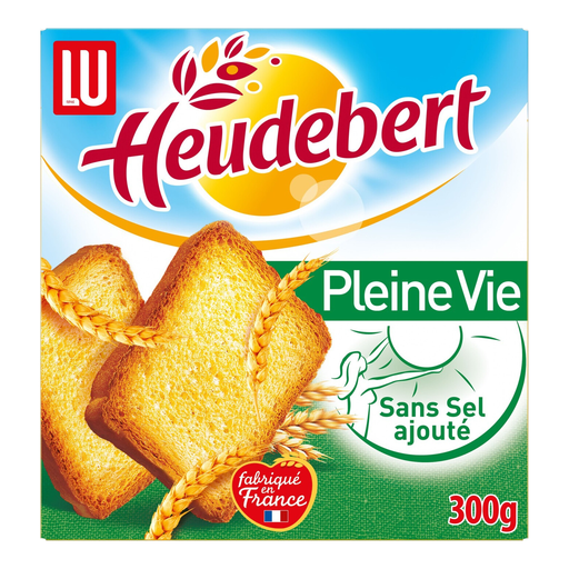 LU Heudebert Biscottes Sans Sel Ajouté 300g