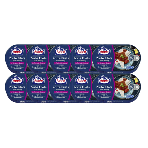 Appel MSC zarte Heringsfilets Teriyaki - Sauce 190 g X 10