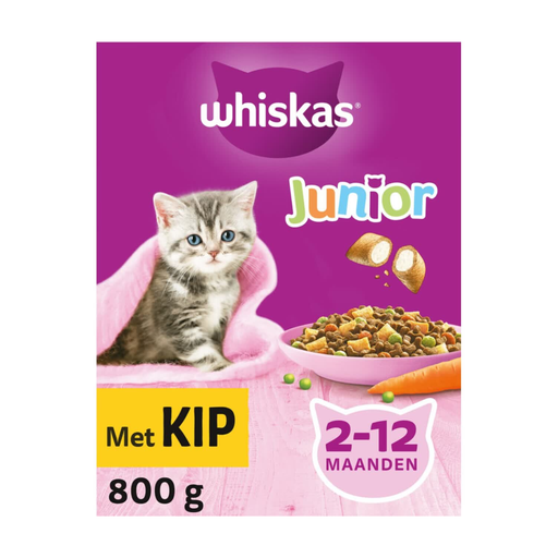 Whiskas Junior Dry Food with Chicken 800g