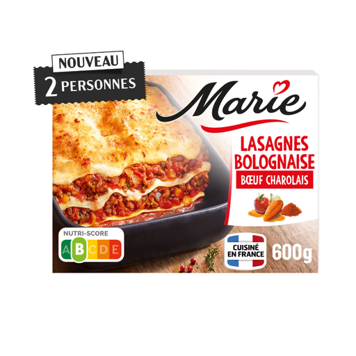 MARIE Lasagnes à la Bolognaise B?uf Charolais 600g