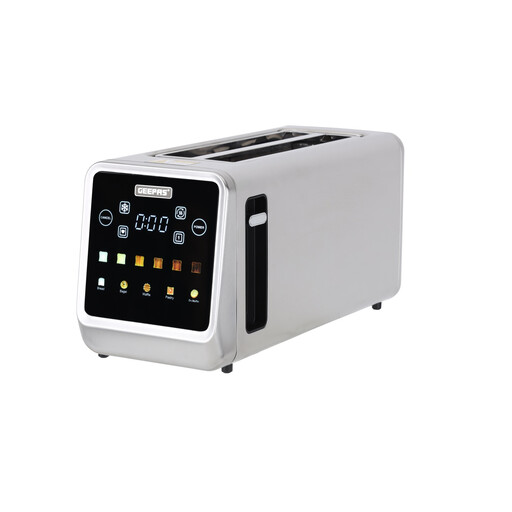 Geepas 5-in-1 Digital Touchscreen 4 Slice Long Slot Toaster