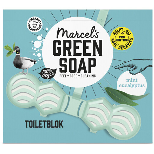 Marcel's GREEN SOAP Toilet Block Mint & Eucalyptus