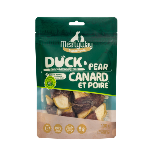 MeatyWay Duck & Pear Dog Food 100g
