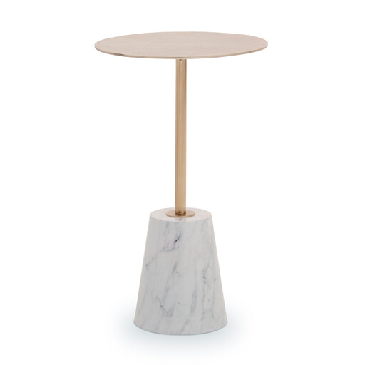 Interiors by Premier Side Table Avola Rose Gold Finish