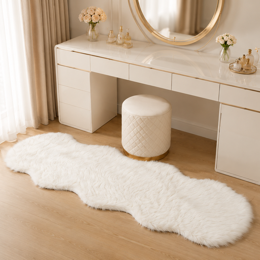 Faux Sheepskin Runner Rug
