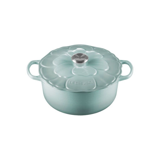 Le Creuset 酷彩经典签名款炖锅 (花漾款) - Sea Salt 海盐白
