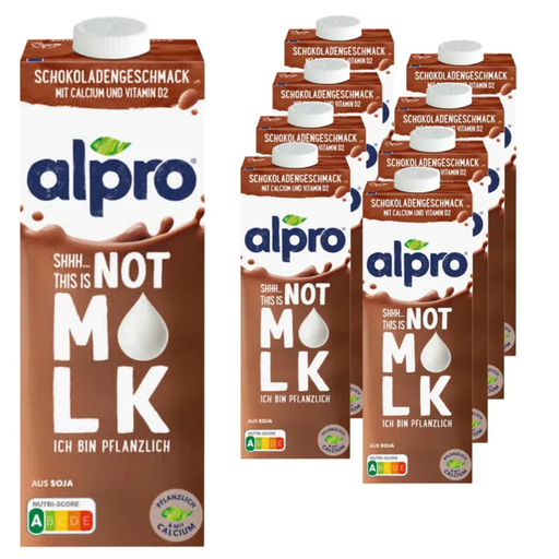 Alpro Not Mlk Milk Alternative Chocolate Value Pack 8 x 1L